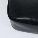 Salvatore Ferragamo Vala Shoulder Bag Leather Navy Gold Auth 132480-12