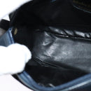 Salvatore Ferragamo Vala Shoulder Bag Leather Navy Gold Auth 132480-18