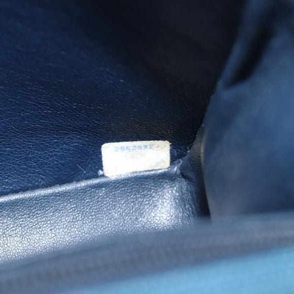 CHANEL Diana Flap Chain Shoulder Bag Canvas Blue Gold CC Auth 132485SM