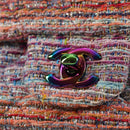 CHANEL Matelasse Chain Shoulder Bag Tweed Multicolor CC Auth 132486SM-19