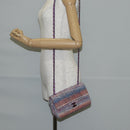 CHANEL Matelasse Chain Shoulder Bag Tweed Multicolor CC Auth 132486SM-25