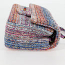 CHANEL Matelasse Chain Shoulder Bag Tweed Multicolor CC Auth 132486SM-4