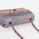 CHANEL Matelasse Chain Shoulder Bag Tweed Multicolor CC Auth 132486SM-6