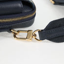 LOUIS VUITTON LV Squared Double Phone Pouch Blue M81060 LV Auth 132489M-18