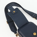 LOUIS VUITTON LV Squared Double Phone Pouch Blue M81060 LV Auth 132489M-9