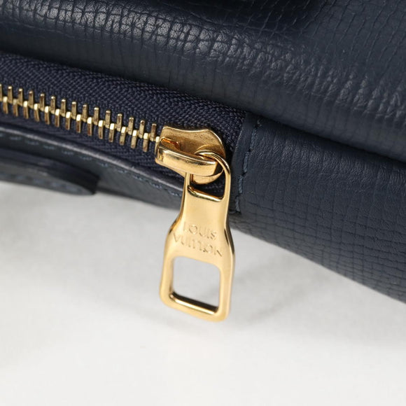 LOUIS VUITTON LV Squared Double Phone Pouch Blue M81060 LV Auth 132489M