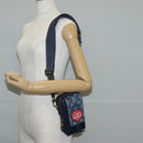 LOUIS VUITTON LV Squared Double Phone Pouch Blue M81060 LV Auth 132489M-24