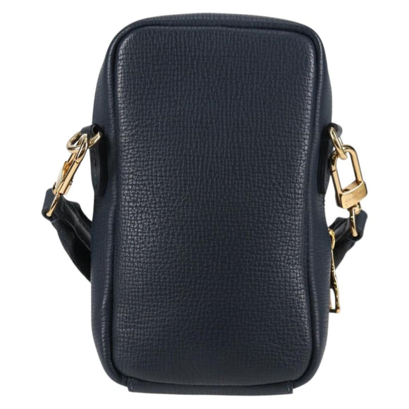 LOUIS VUITTON LV Squared Double Phone Pouch Blue M81060 LV Auth 132489M