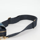 LOUIS VUITTON LV Squared Double Phone Pouch Blue M81060 LV Auth 132489M-8