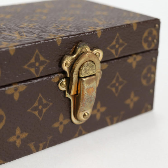 LOUIS VUITTON Monogram Accessory Case Jewelry Box LV Auth 132499V