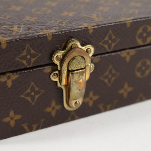 LOUIS VUITTON Monogram Accessory Case Jewelry Box LV Auth 132499V