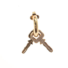 LOUIS VUITTON Earrings LV Padlock Earring metal Gold M01583 LV Auth 132501SM - 0