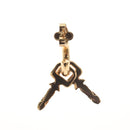 LOUIS VUITTON Earrings LV Padlock Earring metal Gold M01583 LV Auth 132501M-3