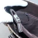 BURBERRY Nova Check Tote Bag Canvas Beige Silver Auth 132506-11