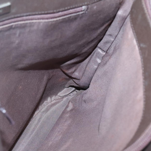 BURBERRY Nova Check Tote Bag Canvas Beige Silver Auth 132506