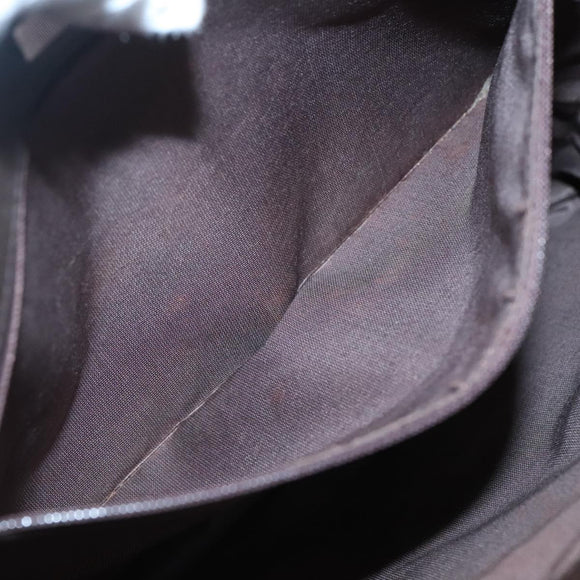 BURBERRY Nova Check Tote Bag Canvas Beige Silver Auth 132506