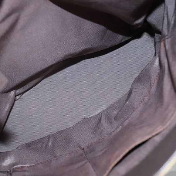 BURBERRY Nova Check Tote Bag Canvas Beige Silver Auth 132506