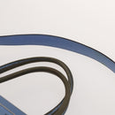 FENDI Zucca Canvas Hand Bag Leather 2Set Light Blue Black Brown Auth 132508-6