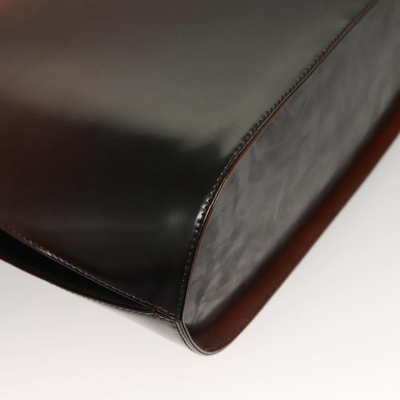 Salvatore Ferragamo Gancini Shoulder Bag Leather Brown Auth 132512