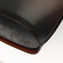 Salvatore Ferragamo Gancini Shoulder Bag Leather Brown Auth 132512-10