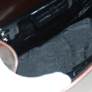 Salvatore Ferragamo Gancini Shoulder Bag Leather Brown Auth 132512-11