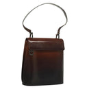 Salvatore Ferragamo Gancini Shoulder Bag Leather Brown Auth 132512-1