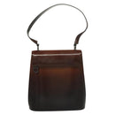 Salvatore Ferragamo Gancini Shoulder Bag Leather Brown Auth 132512-13