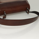 Salvatore Ferragamo Gancini Shoulder Bag Leather Brown Auth 132512-7