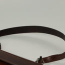 Salvatore Ferragamo Gancini Shoulder Bag Leather Brown Auth 132512-14