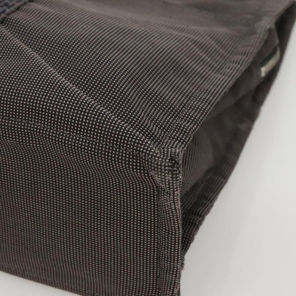 HERMES Her Line MM Tote Bag Canvas Gray Silver Auth 132513