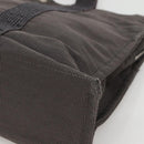 HERMES Her Line MM Tote Bag Canvas Gray Silver Auth 132513-15