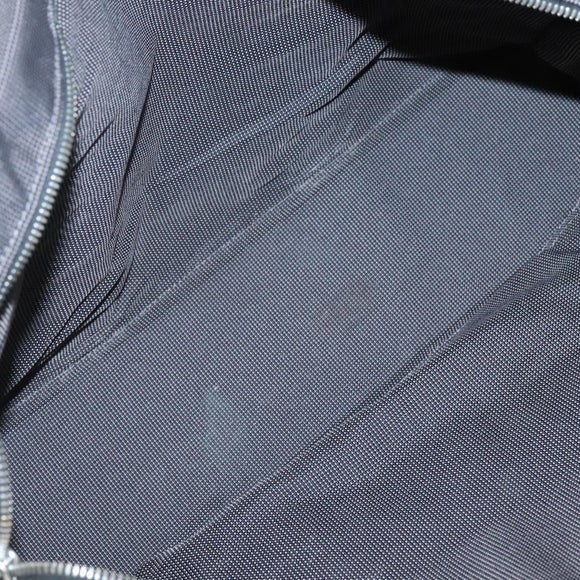 HERMES Her Line MM Tote Bag Canvas Gray Silver Auth 132513