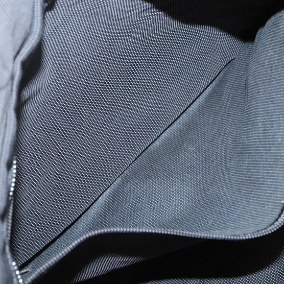 HERMES Her Line MM Tote Bag Canvas Gray Silver Auth 132513