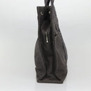 HERMES Her Line MM Tote Bag Canvas Gray Silver Auth 132513-3