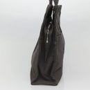 HERMES Her Line MM Tote Bag Canvas Gray Silver Auth 132513-4