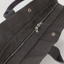 HERMES Her Line MM Tote Bag Canvas Gray Silver Auth 132513-6