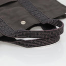 HERMES Her Line MM Tote Bag Canvas Gray Silver Auth 132513-7