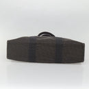 HERMES Her Line MM Tote Bag Canvas Gray Silver Auth 132513-5