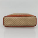 CELINE Macadam Canvas Hand Bag PVC Leather Beige Gold Auth 132516-5