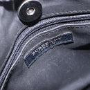 BURBERRY Nova Check Hand Bag Nylon Leather Beige Silver Auth 132519-10