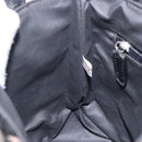 BURBERRY Nova Check Hand Bag Nylon Leather Beige Silver Auth 132519-19