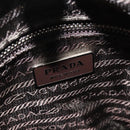 PRADA Shoulder Bag Nylon Khaki Silver Auth 132522-19