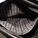 PRADA Shoulder Bag Nylon Khaki Silver Auth 132522-22