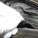 PRADA Shoulder Bag Nylon Khaki Silver Auth 132522-11