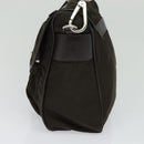 PRADA Shoulder Bag Nylon Khaki Silver Auth 132522-4