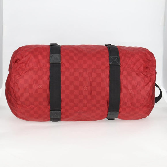 LOUIS VUITTON Damier Aventure Plat Ktical Boston Bag Red N23208 LV Auth 132525V