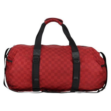 LOUIS VUITTON Damier Aventure Plat Ktical Boston Bag Red N23208 LV Auth 132525V - 0