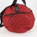 LOUIS VUITTON Damier Aventure Plat Ktical Boston Bag Red N23208 LV Auth 132525V-4