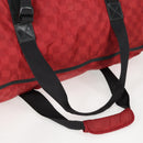 LOUIS VUITTON Damier Aventure Plat Ktical Boston Bag Red N23208 LV Auth 132525V-7