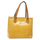 LOUIS VUITTON Monogram Vernis Houston Hand Bag Gris M91053 LV Auth 132526-1